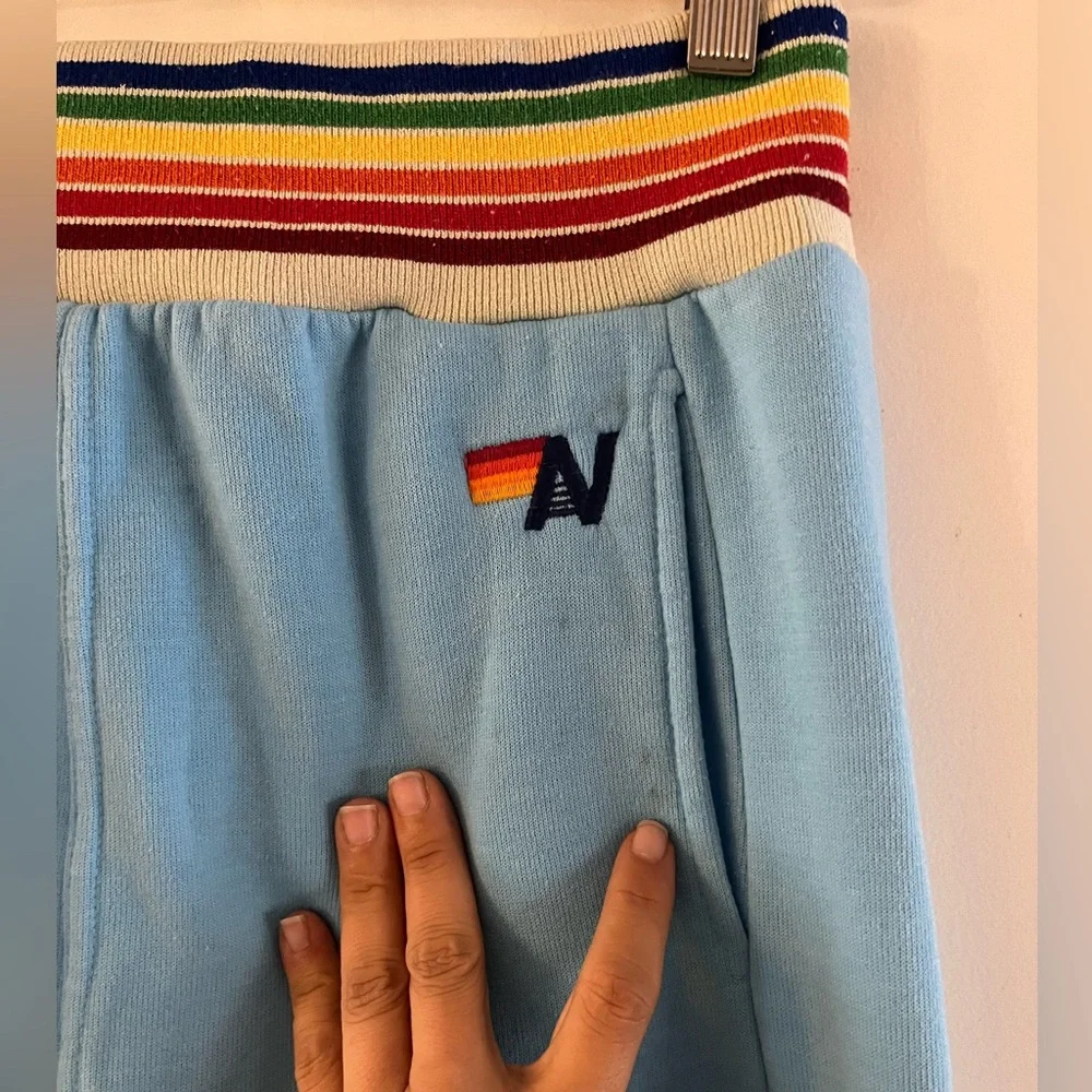 Aviator Nation Rainbow Rib Sweatpants - Picture 3 of 4